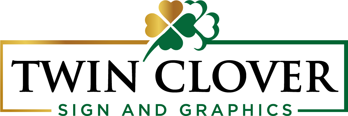 Twin Clover Sign and Graphics